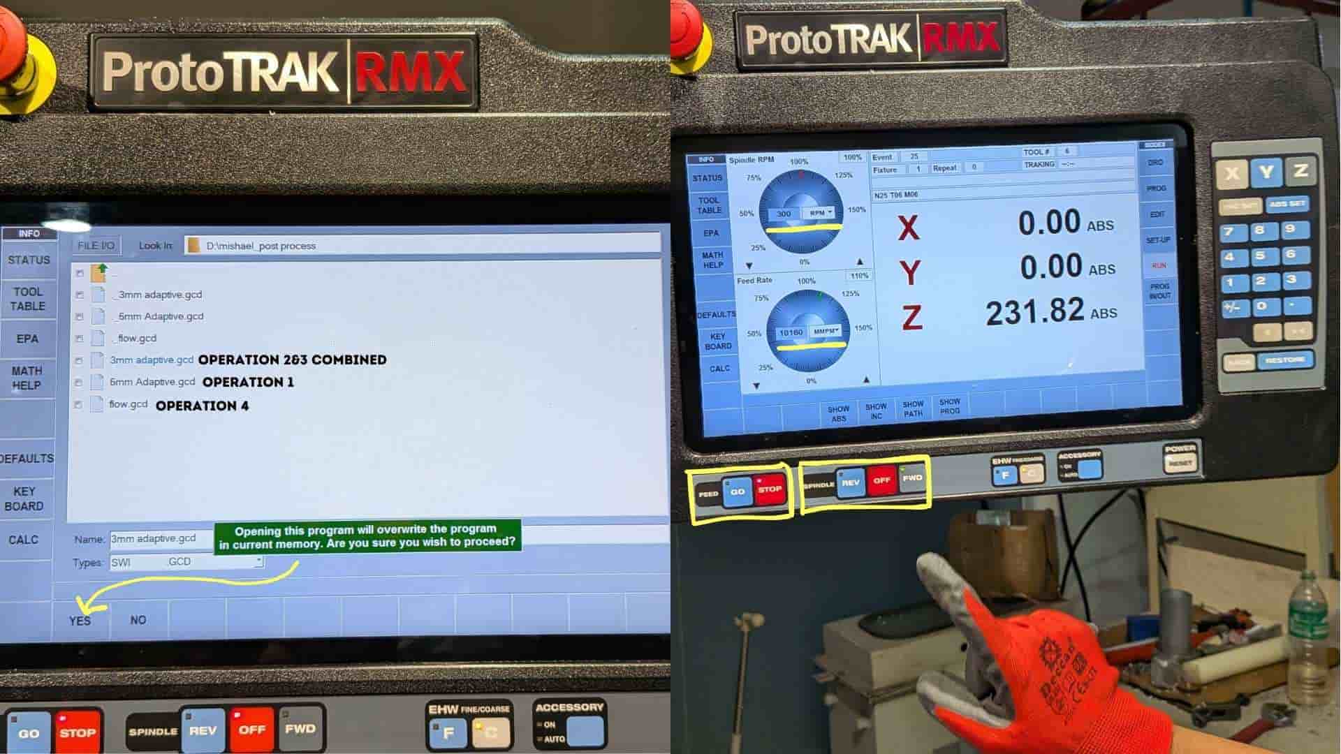 DRO interface
